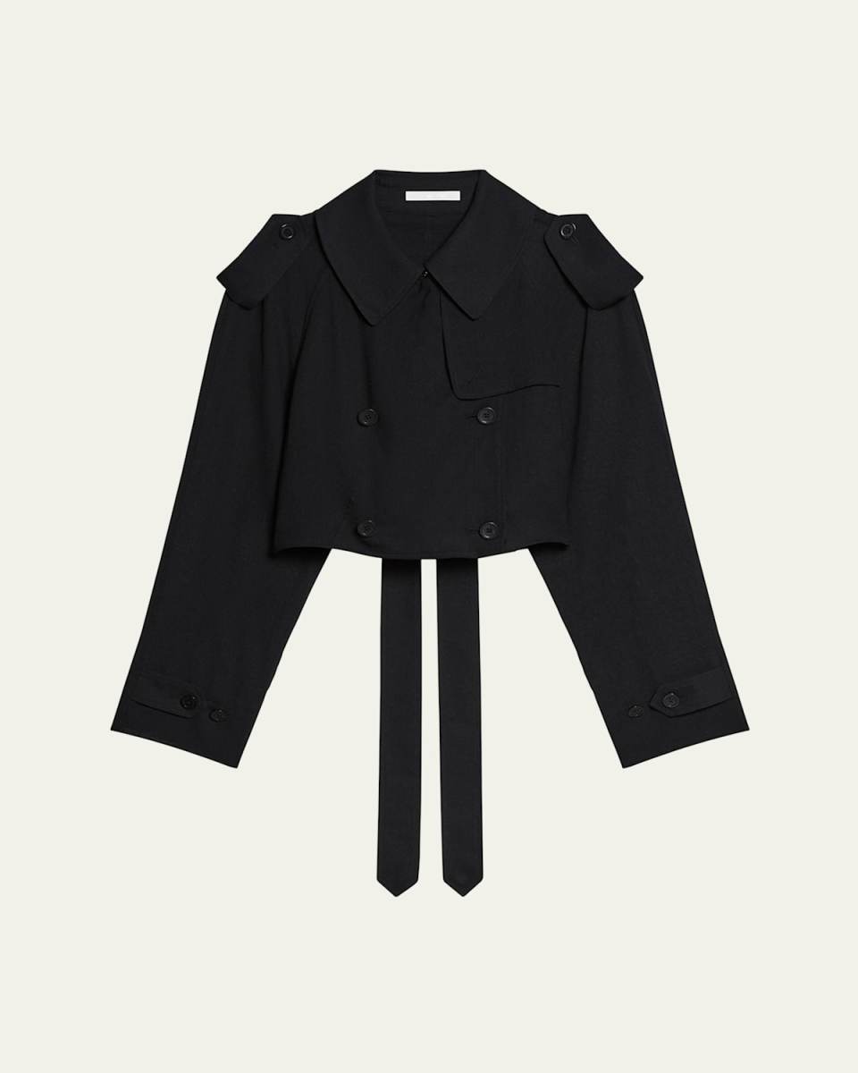 Short Cocoon Trench Coat